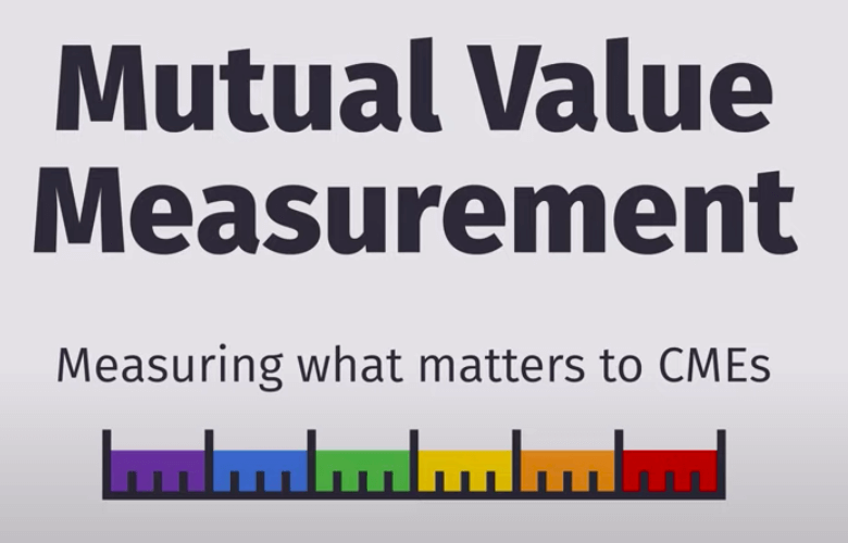 Mutual Value Measurement - Measuring what matters to CMEs