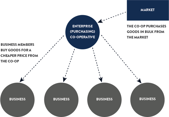 Enterprise (Purchasing) Co-operative info graphic