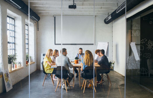 Group of business people in a meeting