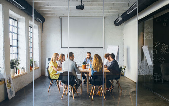 Group of business people in a meeting