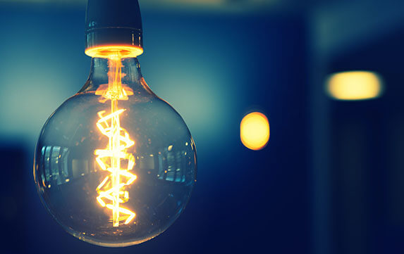 Lightbulb turned on, with dark background Photo by Johannes Plenio on Unsplash