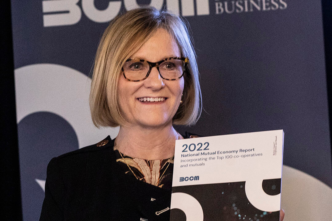 Sheena Jack launching NME report at the BCCM CEO Summit 2022 photo by Chris Gleisner